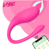 Вибратор со смарт-подключением к телефону Vibe розовый