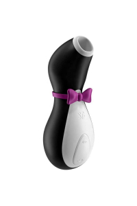 Вакуумный вибратор для клитора Satisfyer Penguin, 11 режимов, цвет чёрный