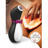 Вакуумный вибратор для клитора Satisfyer Penguin, 11 режимов, цвет чёрный