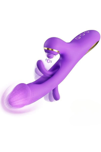 Вибратор I’MCUM Tap & Flap с двойной стимуляцией, всасывание + имитация толчков