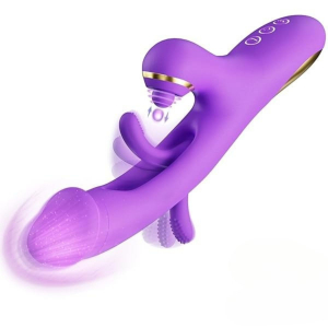 Вибратор I’MCUM Tap & Flap с двойной стимуляцией, всасывание + имитация толчков