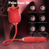 Вибратор I’MCUM Pulse Rose 3D с клиторальной стимуляцией, 10 режимов облизывания, вращение и имитация толчков.