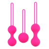 Вагинальные шарики I’MCUM Kegel Ball, силиконовые, набор из 3 шт, розовые
