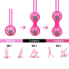Вагинальные шарики I’MCUM Kegel Ball, силиконовые, набор из 3 шт, розовые